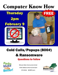Cold Calls/Popups (800#) & Ransomware